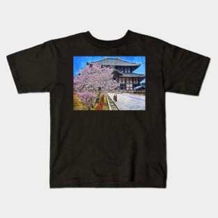 Todai-ji Temple in Nara, Japan Kids T-Shirt